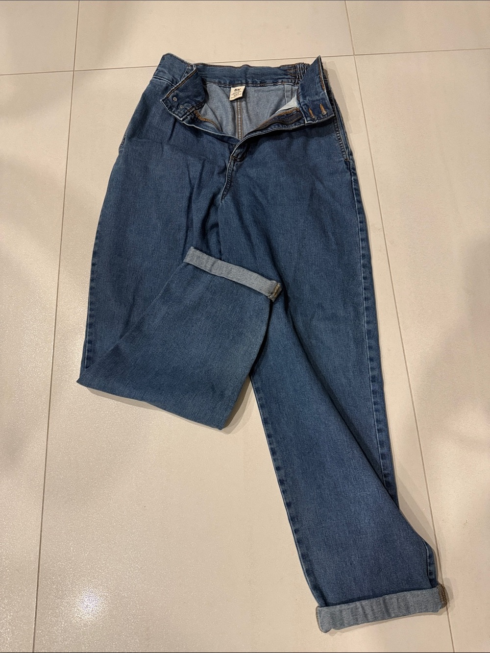 Lucy & Yak Womens Relaxed Indigo Blue Jeans